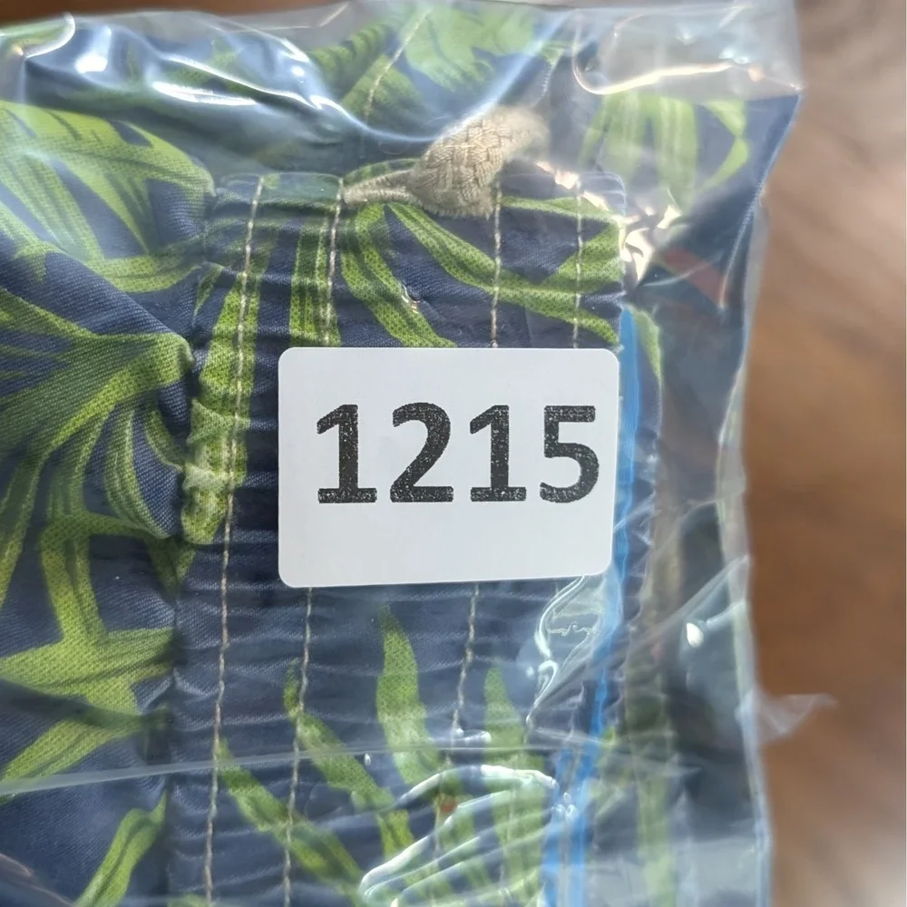 Polo Ralph Lauren Swimwear Trunks Shorts Mens Navy Blue Floral Tropical Size M‎